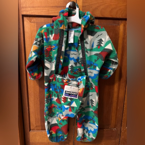 Patagonia Multicolor Fleece Bunting 6months